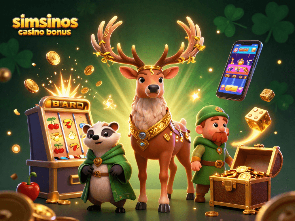 Profitez du bonus Simsinos casino avec un pack de bienvenue rare, sans condition de mise.